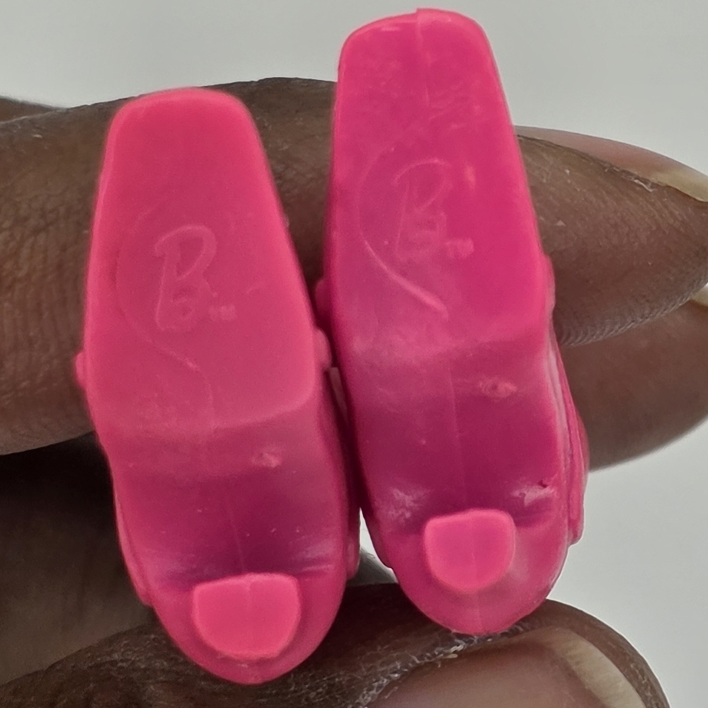 Mattel Barbie Fashionistas Hot Pink Cut-Out Ankle Heel Boots | Dream House - Picture 3 of 4